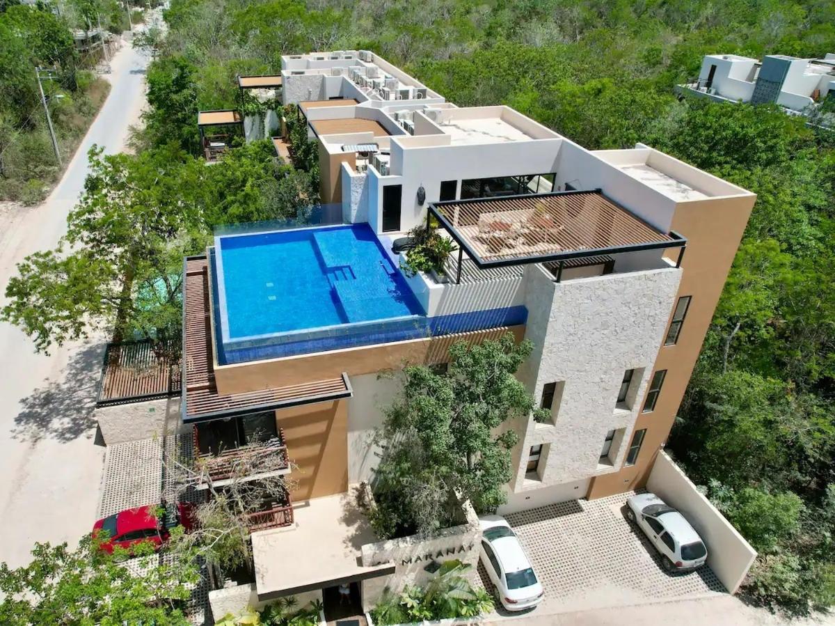 טולום Suit Next To The Common Top Roof Exclusive Building Kingsize Bed 2 Super Pools, Gym, Grill מראה חיצוני תמונה
