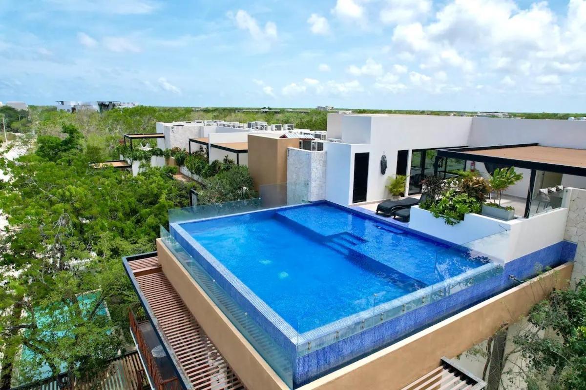 טולום Suit Next To The Common Top Roof Exclusive Building Kingsize Bed 2 Super Pools, Gym, Grill מראה חיצוני תמונה